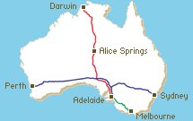 South Australian Railways Map